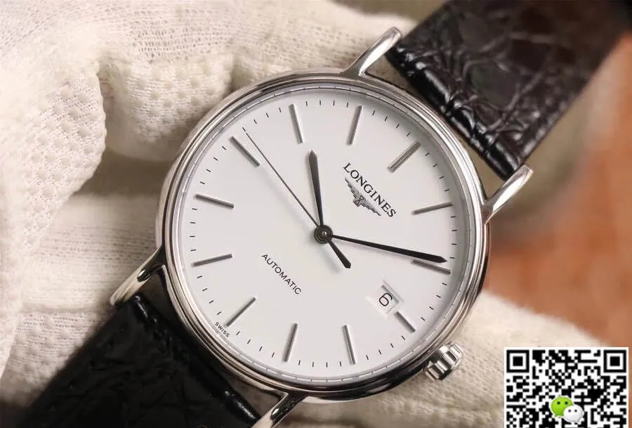 Longines Presence L4.790.4.12.2 KY factory 1:1 Best Edition Replica Watch Stainless Steel Bezel